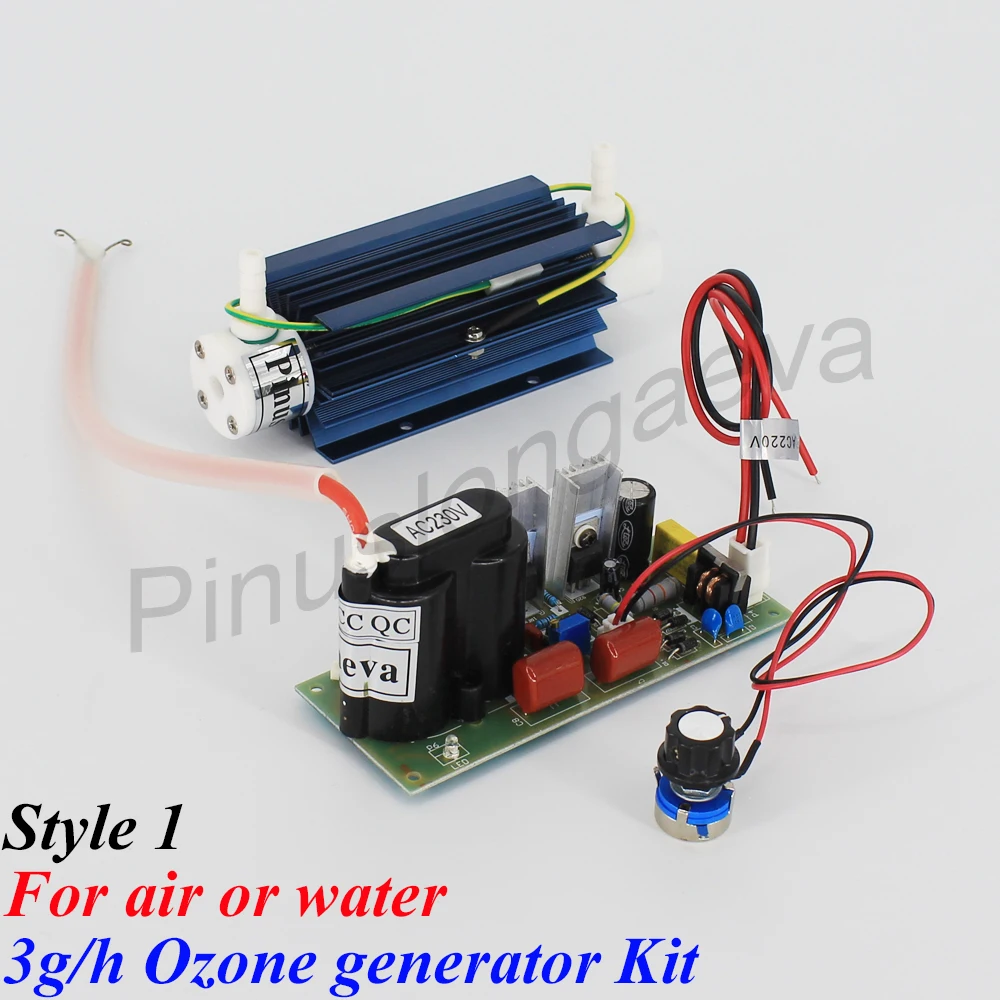 

Pinuslongaeva 3G/H 3grams Style 1 adjustable Quartz tube type ozone generator Kit ozone generator china cell washing machine
