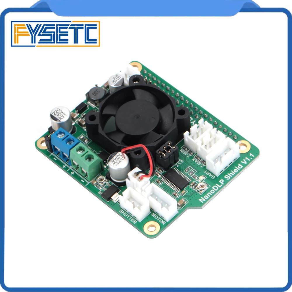 NanoDLP щит V1.1 плата расширения с контролем DRV8825 MOS для Raspberry Pi 3B и светильник