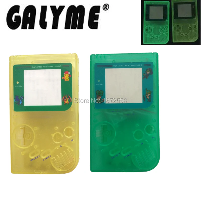Оптовая продажа светящийся корпус полный чехол для классического GameboyGB DMG GBO