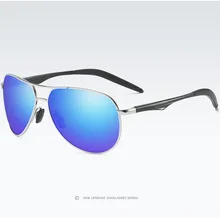 Новые мужские поляризованные солнцезащитные очки ночного видения очки водительские зеркальные солнцезащитные очки для вождения алюминиевые магниевые ножки A537