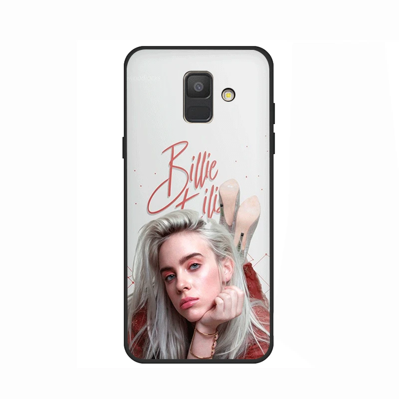 Billie Eilish Халид милый мягкий силиконовый чехол для телефона для samsung GaLaxy A3 A5 A6 A7 A8 A9 A10 A30 A40 A50 A70 J6 - Цвет: B4