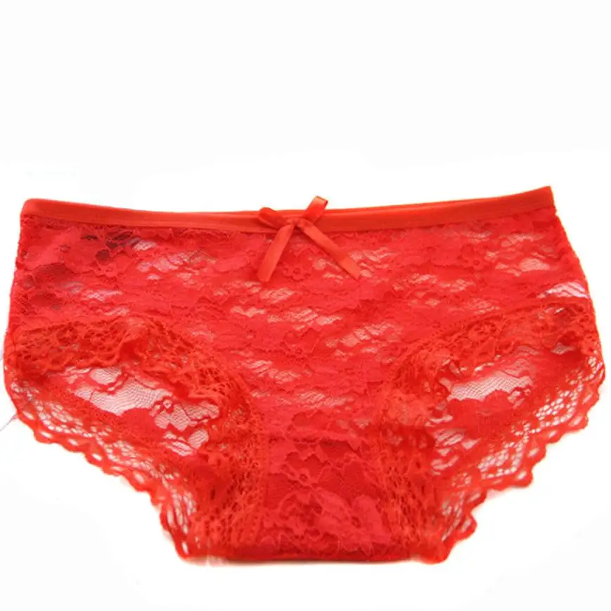 

2019 New Arrival Hot Red Women sexy Jacquard Net Transparent Lace Underwear Mesh Yarn Charming Underwear Gift Free Shipping #J05