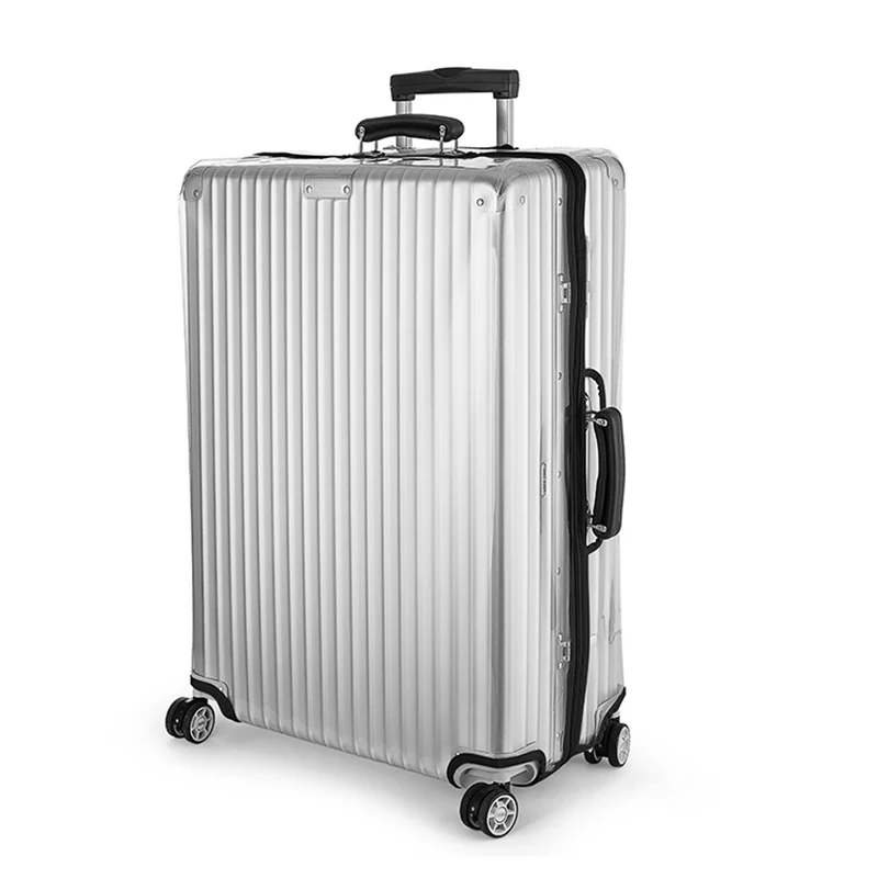 Zipper Transparent Luggage Cover For Rimowa Thicken Suitcase Cover Clear Luggage Protector ...