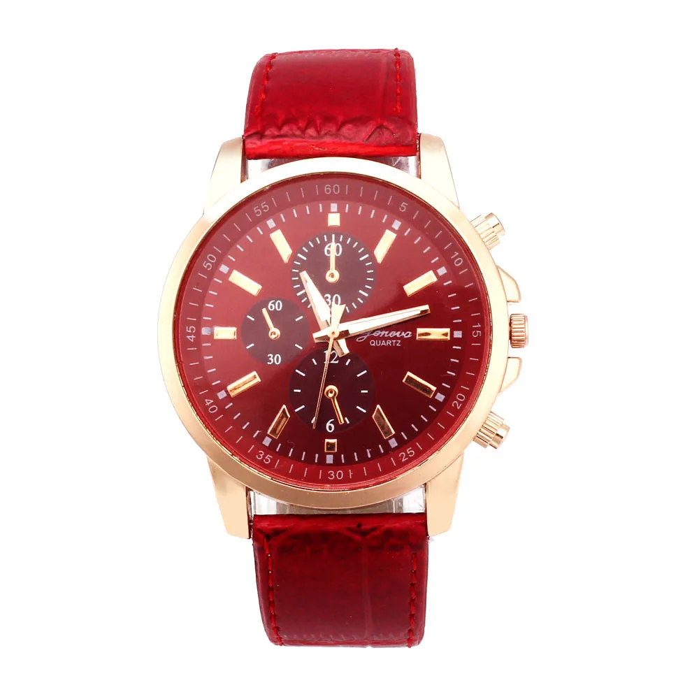 

Geneva Luxury Brand Watch 2019 Leather Analog Dial Quartz Sport Wrist Watch Ladies Dress Clock Relojes Mujer montre femme QC7