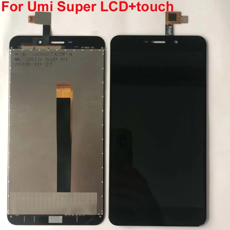 Umi супер ЖК-дисплей+ сенсорный экран дигитайзер F-550028X2N-C протестированный ЖК-экран стеклянная панель для супер+ Инструменты+ клей