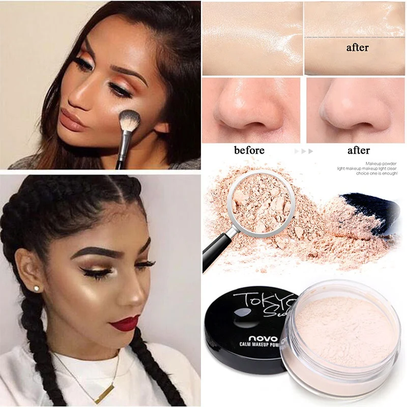 Face Makeup Loose Powder Whitening Oil control Natural Concealer Matte