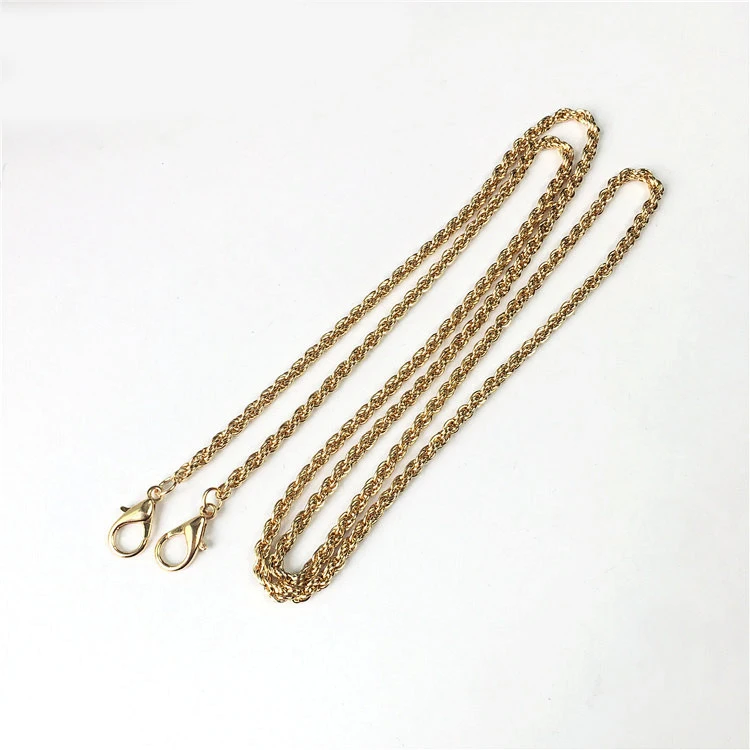 3pcs/lot 120cm Long Metal Purse Golden Gold Chain DIY Handmade Bag Hight Quality Accessories