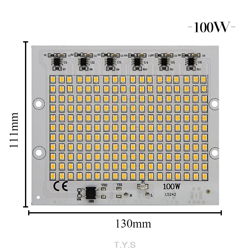 Высокомощный умный Ic светодиодный чип AC 220 240 В Smd2835 бисер 10 Вт 20 30 50 100 светодиод