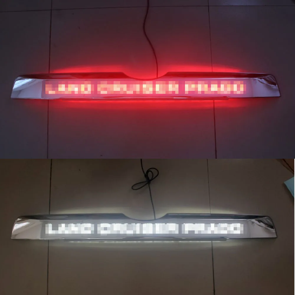  LED light System Chrome Rear Trunk Lid Cover For Toyota Prado 150 Land Cruiser Prado FJ150 2018 Acc - 32865138693