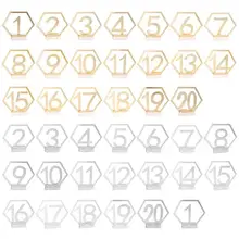 Зеркало свадебное сиденье карты шестигранный стол для чисел и символов для дня рождения Свадебные украшения