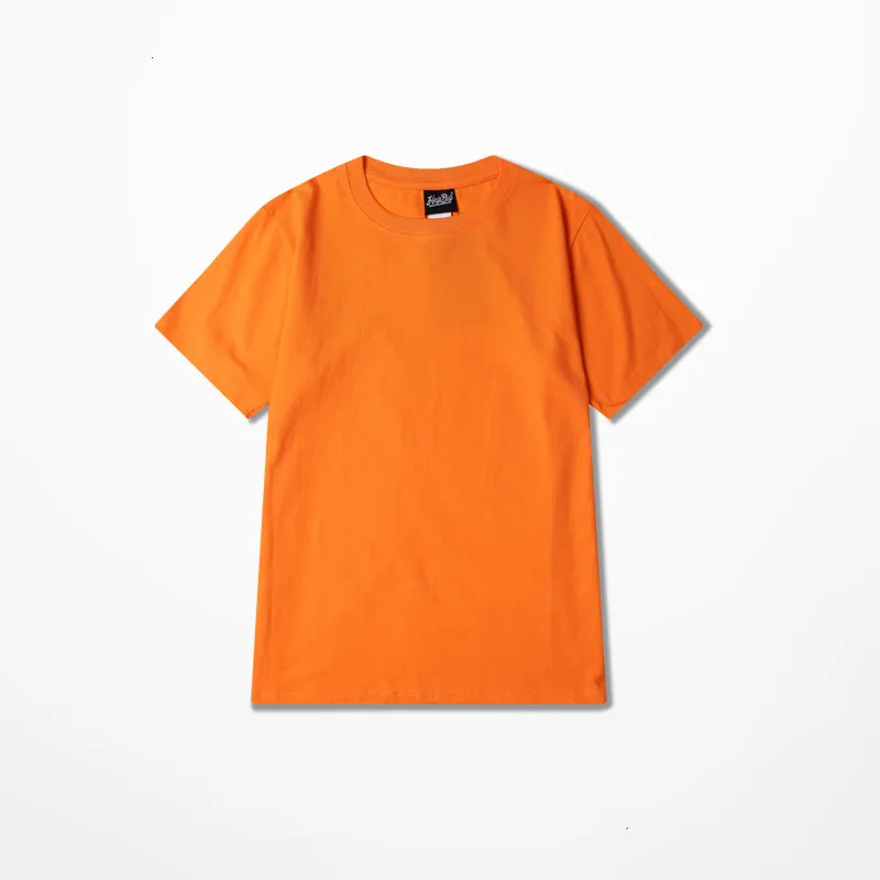 Harajuku, Ретро стиль, брендовые футболки для мужчин, хлопок, качественная Винтажная футболка, модная мужская футболка, оранжевая, розовая, Мужская Футболка Kpop