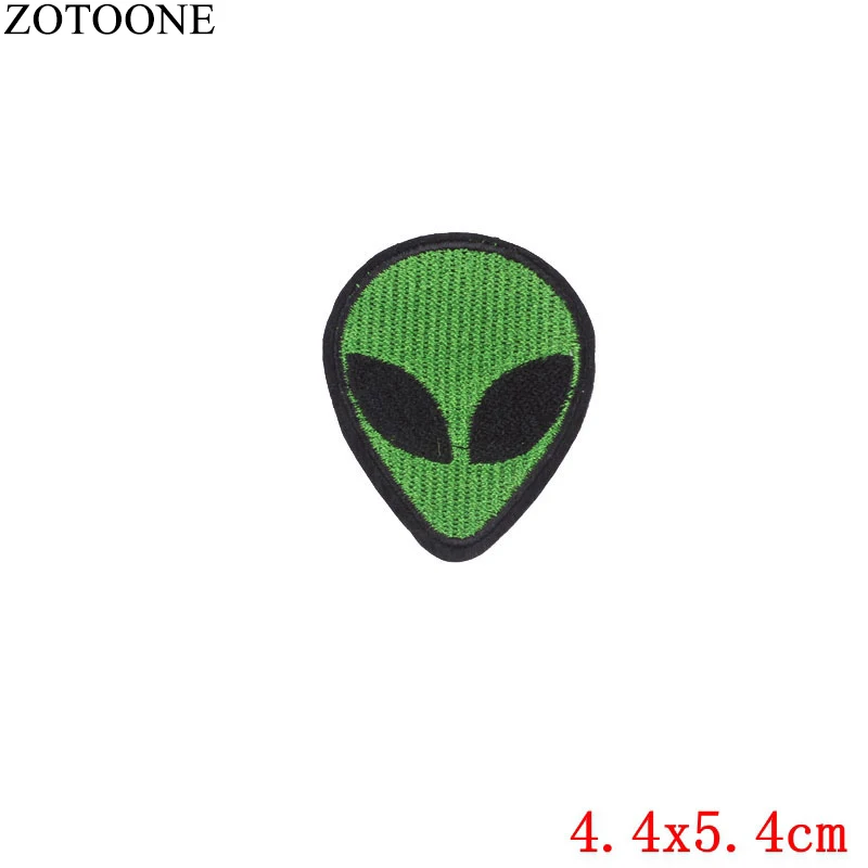 Нашивки ZOTOONE Iron on UFO, инопланетянин, астронавт, для одежды, сделай сам, аппликация, вышитая планета, космическая нашивка, наклейки для рюкзака