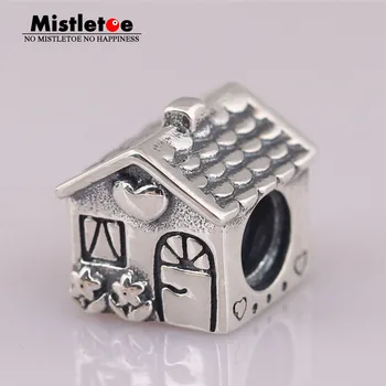 

Mistletoe 925 Sterling Silver Home, Sweet Home Charm Bead Fit European Bracelet Jewelry