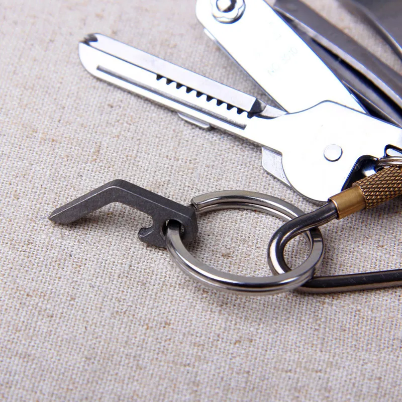 EDC Mini Bottle Opener Keychain Tools Outdoor EDC Camping Equipment Pocket Lightweight Tools Bottle Openner