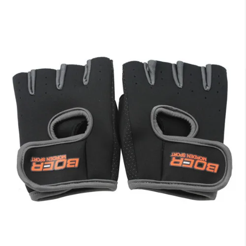1 пара противоскользящие перчатки для занятий тяжелой атлетикой дышащие спортивные перчатки для бодибилдинга фитнес-перчатки тренировочные перчатки - Цвет: Grey