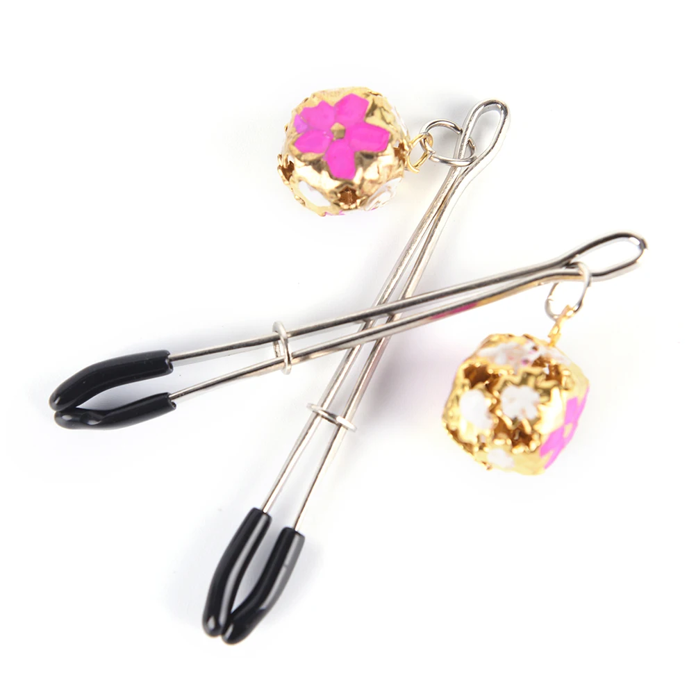 Body jewelry 1 pair nipple clamps with bells