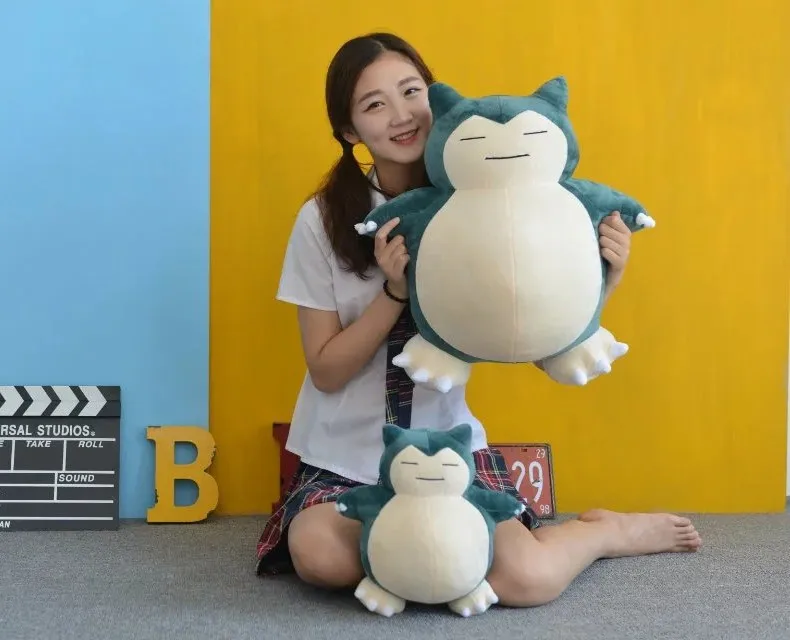 30 см-45 см Snorlax высокое качество плюшевая игрушка kawaii плюшевая аниме мягкая чучело Кукла Детская Gif кукла подарок на день детей