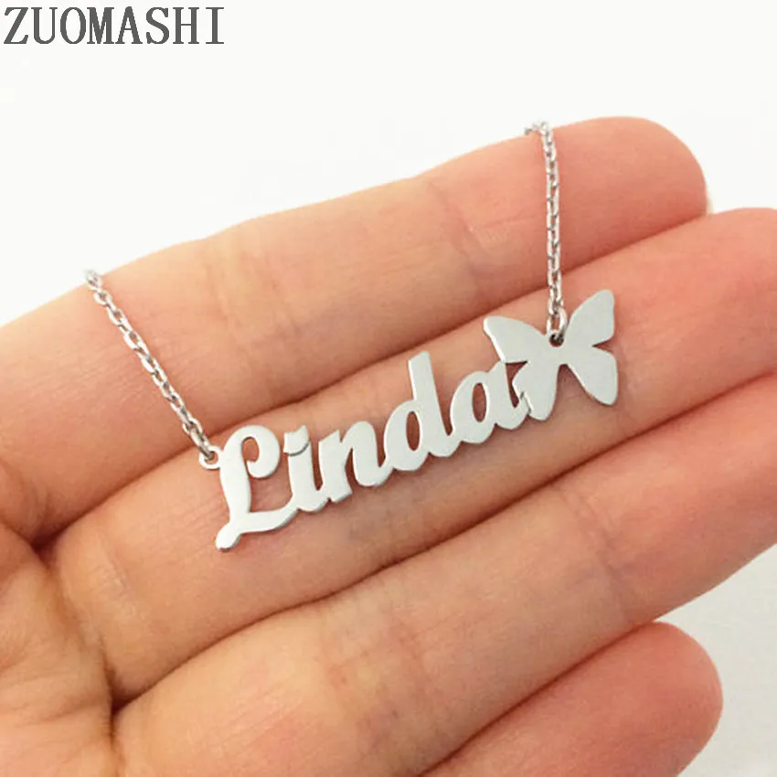 Handmade-Jewelry-Any-Personalized-Name-Necklace-Women-Men-Custom-Silver-Gold-Butterfly-Choker-Necklace-Engraved-Bridesmaid__