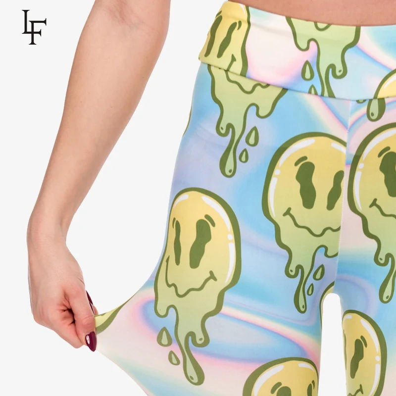 

Fashion Women High Waist Legging Cute Skull Printing Fitness Leggings High Elasticity Woman Pants