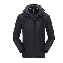 Зимнее пальто для любителей сноуборда, катания на лыжах, утепленное пуховое пальто из двух частей для мужчин и женщин, теплая спортивная одежда для улицы, водонепроницаемые пальто