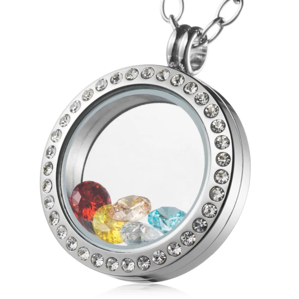 timesbrother-High-Quality-promotional-25-Floating-Locket-Necklace-316L ...