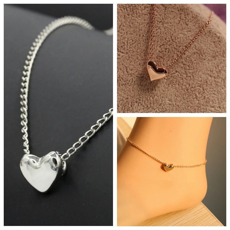 Necklace for Women Fashion Elegant Tiny Heart Choker gold Silver Necklace Small Love Necklace Pendant on neck Bohemian Chocker Fashion Jewelry