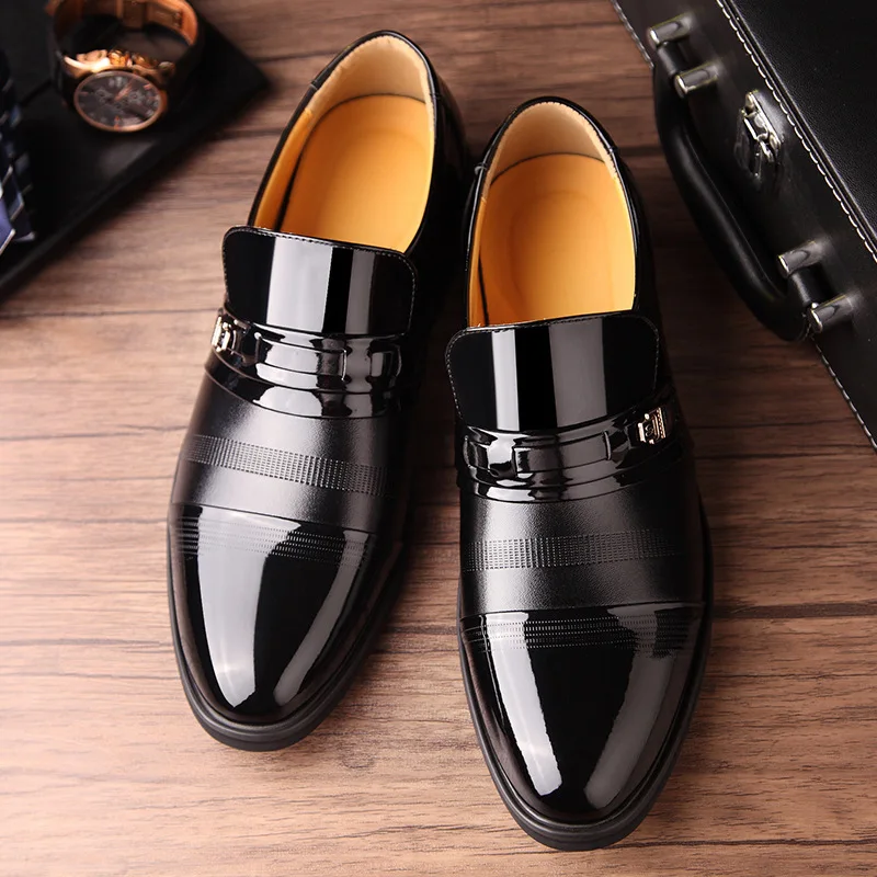 Дизайнерские новые мужские кожаные туфли, модная деловая обувь, мужская повседневная обувь, лидер продаж, деловые мужские свадебные туфли