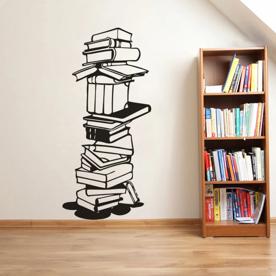 стену их читала. девушка с книжкой у окна. декорации из книг. стена в библиотеке. книжные полки в библиотеке.