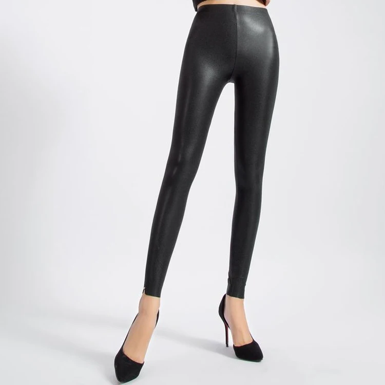 pants tight pants leather pants Seamless Diamond nine pointsin Pants & Capris from Women's