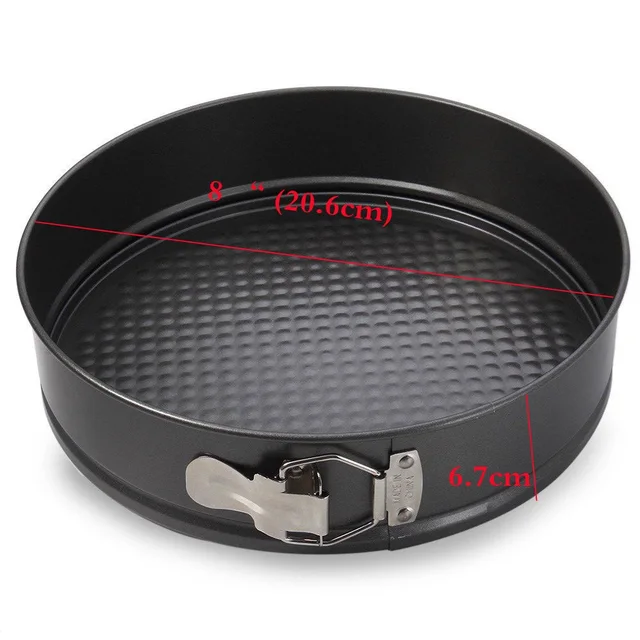 8 Inch Removable Bottom Pan Springform Latch Mold Cake Tin 8 Inch Removable Bottom Pan Springform Latch Mold Cake Tin