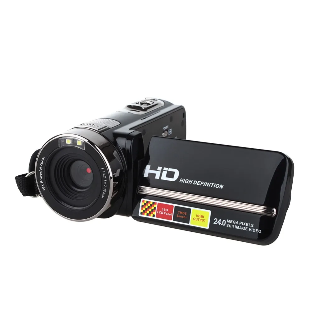 

hd Video Camera Digital Camcorder Full HD 1080P 24MP Video DV DVR 3"TFT LCD 16X Digital ZOOM Support Night Shot Remote Control
