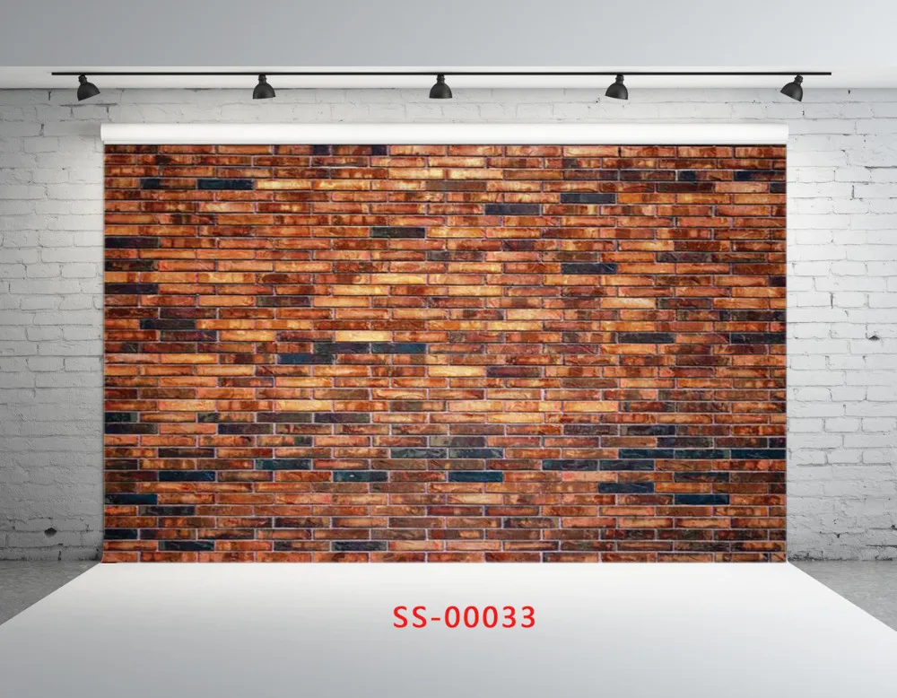

SHENGYONGBAO Vinyl Photography Backdrops Brick wall theme Photo Studio Props horizontal Photography Background BRW-SS-00033