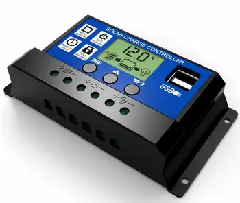 

ALLMEJORES 12V 24V 20A Auto Solar charger controller PMW LCD Diaplay Dual USB High Quality Solar Controller 2pcs/Lot