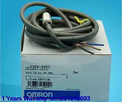 

DHL/EUB 1PC New Original for OMRON Proximity Switch E2EV-X2C1 12-24VDC 15-18