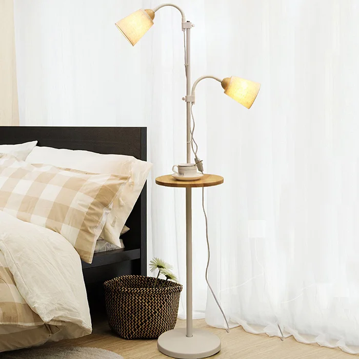 

LightMe K067 Modern Stand LED Floor Lamp Double Adjustable Head Eye Protective LED Floor Lamp For Living Room Lambader Stehlampe