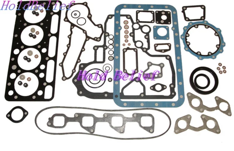 

Overhual Gasket Kit With Head Gasket For Bobcat 743 301 For Kubota 4D85 V1902 V1902-B