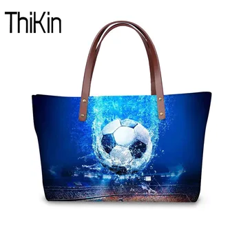 

THIKIN Women Bag Ball Printing Top-handle Bags For Ladies Travel Beach Summer Female Totes Casual Large Handabgs Bolsa Feminina
