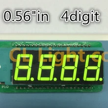 4 бит цифровая трубка дисплей 7 сегментов зеленый 0,56 дюйма торговля общий катод 0,5" 0.56in четыре цифры дисплей