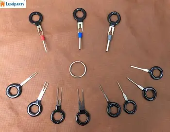 

Adeeing 11Pcs/Set Terminal Removal Tools Car Electrical Wiring Crimp Connector Pin ExtractorKit Casing diameter 2mm 2.6mm