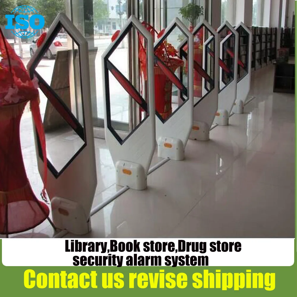 

acrylic  eas em library security gate library anti theft system free solution design and easy install