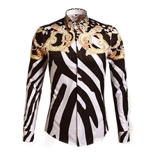 Новое поступление осень Королевский Мужской тепловой с длинным рукавом модная повседневная легкая хлопковая рубашка для мужчин Размер M L XL XXL XXXL