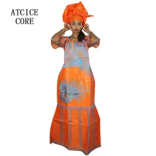 Африканское платье для женщин riche bazin дизайнерское платье с вышивкой длинное платье A091