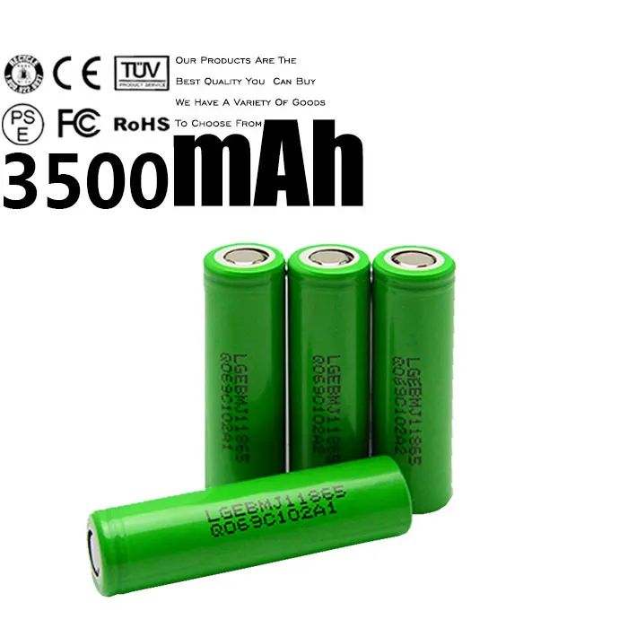 10 шт. 18650 3500mAh 3,7 v 10A батарея питания для LG MJ1 перезаряжаемые литиевые батареи