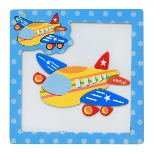 24Styles 3D Magnetic Puzzle Jigsaw Wooden Toys 15*15CM Cartoon Animals Traffic Puzzles Tangram Kids Educational Toy for Children 5