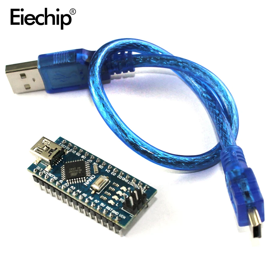 Мини USB Nano V3.0 плата контроллера ATmega328P Nano V3 микро контроллер совместимый для arduino CH340G USB драйвер NANO 3,0 328P