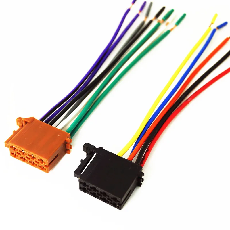 

Auto Universal Male ISO Radio Wire Cable Wiring Harness Car Stereo Cable Adapter Connector For Volkswagen/Citroen/Audi CAS022