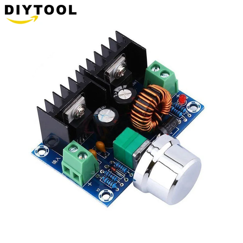 XH M401 DC понижающий преобразователь модуль питания XL4016E1 PWM регулируемый от 4 40 В до 1
