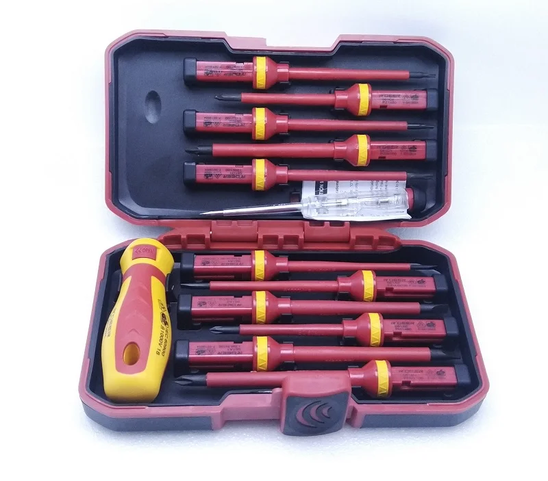 new-14pcs-vde-screwdriver-set-high-voltage-1000v-measuring-pen-phillips-hand-tools