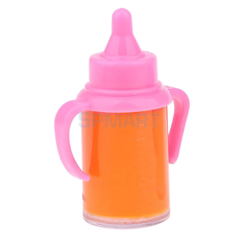 Newborn Toddler Doll Magic Feeding Bottle Reborn Juice Bottle With Pacifier Liquid Disappearing Drinking Bottle (Single Bottle)
