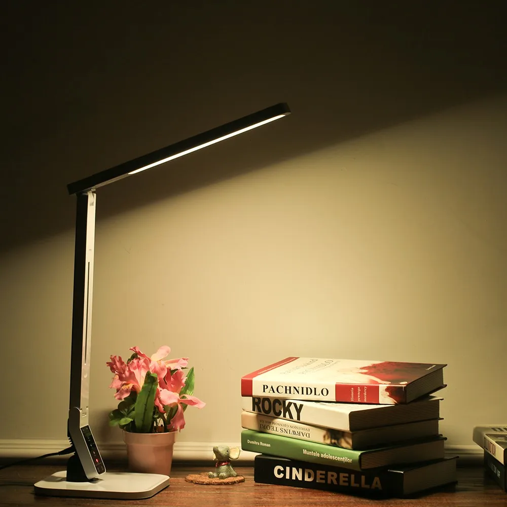 

Concise Style Folding LED Desk Lamp Table Lamp Touch Induction Lamp 5V 2.5A Eye Protection Wireless Modern USB Output Charger